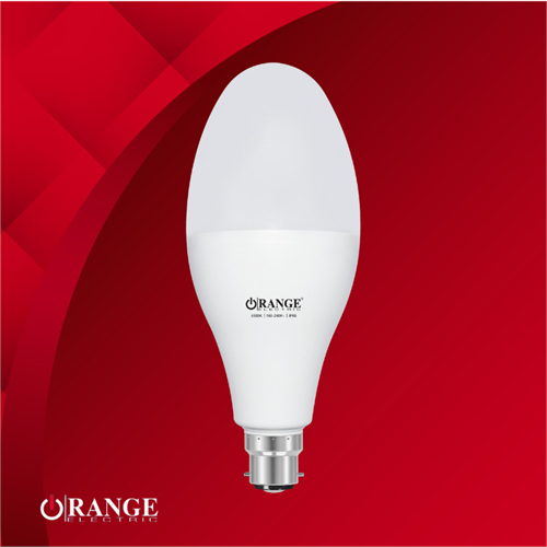 Orange 28W Daylight LED IP65 Standard Bulb High Power Light Bayonet Cap B22 6500K