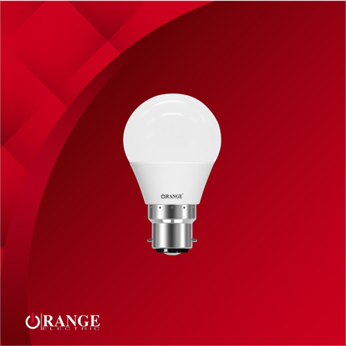 Orange 3.5W Warm White LED Light Bulb -CFL Equivalent 5W -Bayonet Cap B22 3000K