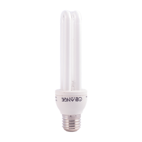 ORANGE Compact Flourecent Light Bulb 15W CFL U Type -Edison Screw E27 Daylight 6500K