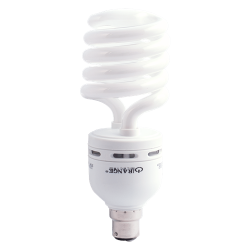 ORANGE Compact Flourecent Light Bulb 30W CFL Spiral Type High Power -Bayonet Cap B22 Daylight 6500K