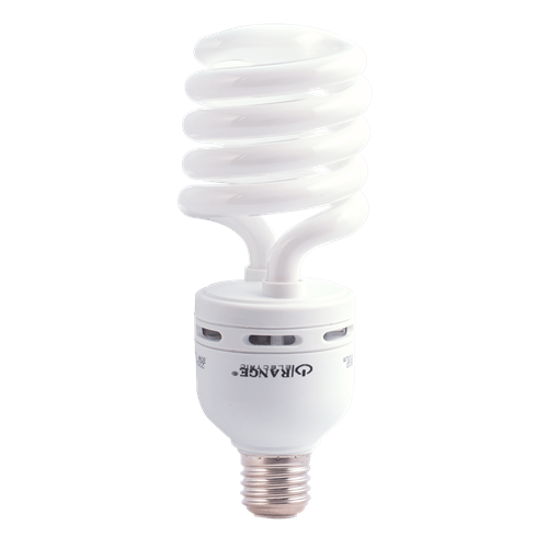 ORANGE Compact Flourecent Light Bulb 30W CFL Spiral Type High Power -Edison Screw E27 Daylight 6500K