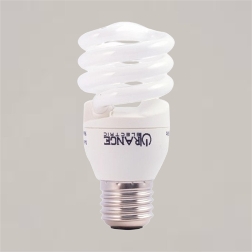 Orange Compact Fluorescent Light Bulb 15W CFL Spiral Type -Edison Screw E27 Daylight 6500K