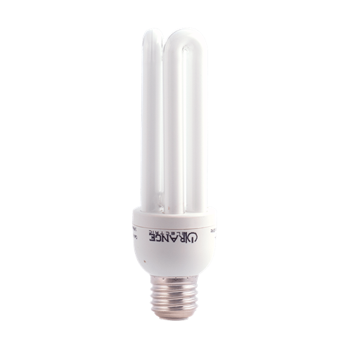 Orange Compact Fluorescent Light Bulb 20W CFL U Type -Edison Screw E27 Daylight 6500K