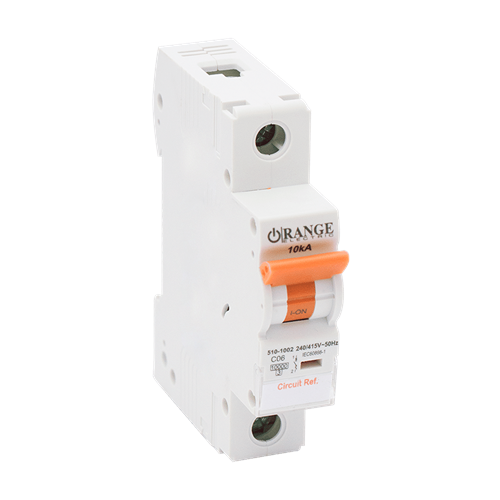 ORANGE 25A 1Pole, Type C, 240/415V, 10kA MCB