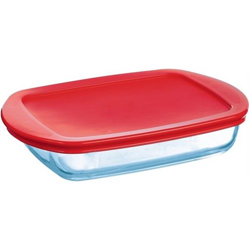 RECTANGULAR DISH WITH LID 2 PCS - 2.5L,1.2L - 334SA04