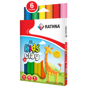 RATHNA KIDS CLAY STICKS 6 - COLOR 125G PACKPM00105