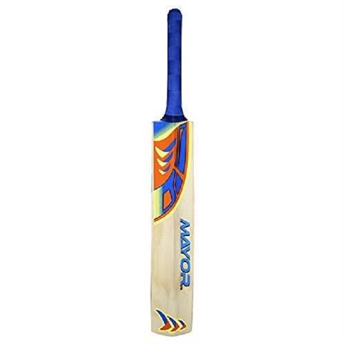 Mayor Soft Leather Cricket Bat - Size 4