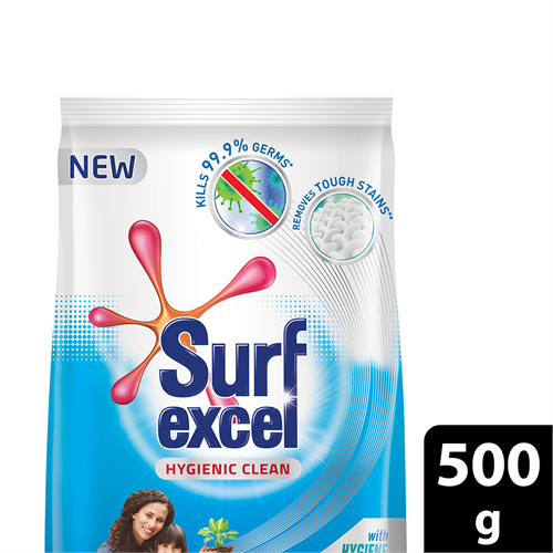 Surf Excel Hygienic Clean Detergent Powder 500g - UL