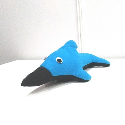 Handloom dolphin soft toys
