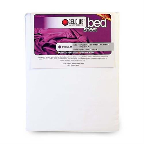 BED SHEET PREMIUM PLAIN SATIN 100x110