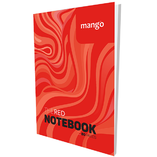 MANGO RED COVER NOTEBOOK A6 80P PM000041