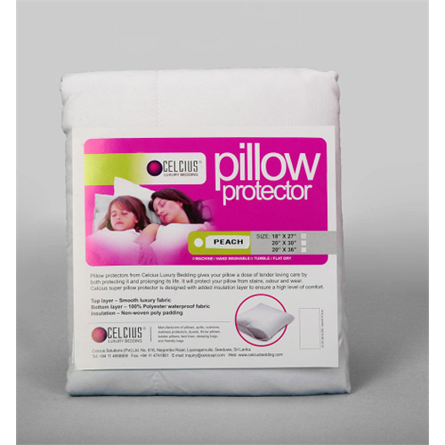 PILLOW PROTECTORS SUPER POLY COTTON PEACH 16\