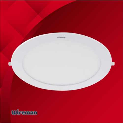 Wireman LED 18W Recessed Circle Daylight Panel Light