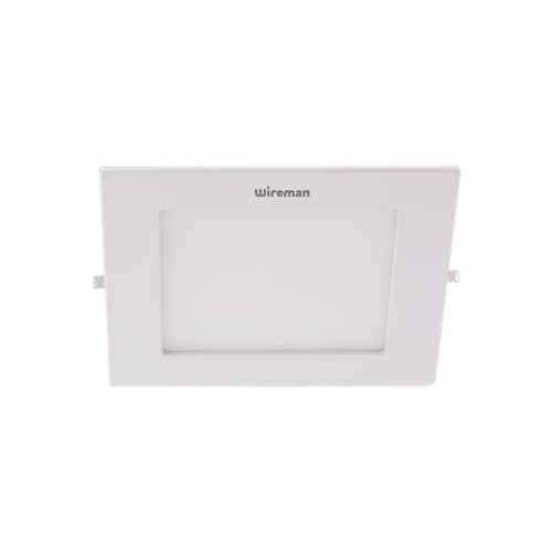 Wireman LED 6W Recessed Square Panel Light - Daylight