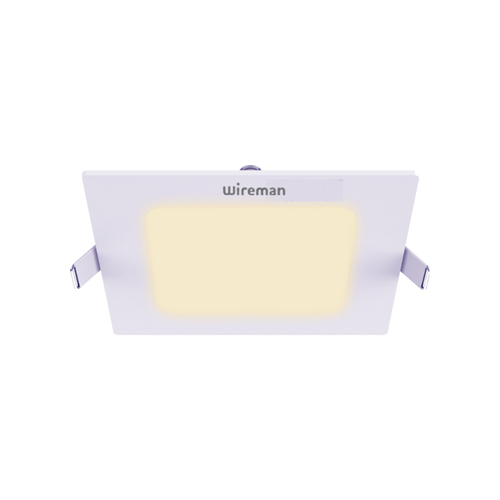 Wireman LED 6W Square Recessed Warm White Panel Light