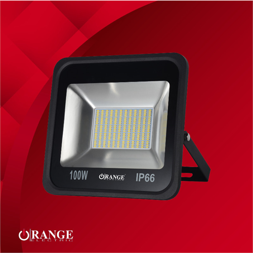 Orange 100W Daylight LED Outdoor Flood Light IP66 Standard - 6500K