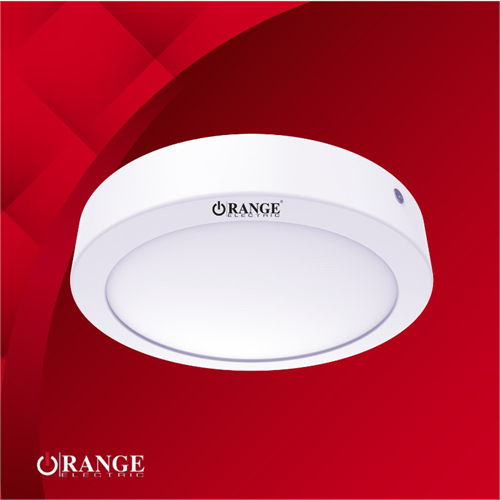 Orange LED 18W Surface Circular Frame Daylight Panel Light 6500K with Driver Unit