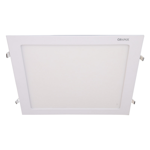 Orange LED 24W Recessed Square Frame Daylight Panel Light 6500K With Driver Unit