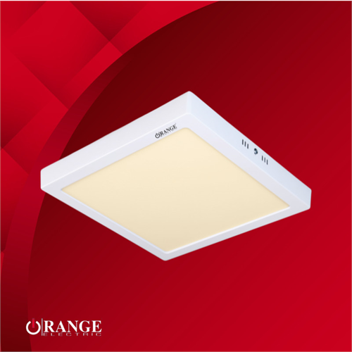 Orange LED 24W Surface Square Frame Warm White Panel Light 3000K with Driver Unit