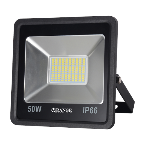 Orange LED 50W Outdoor Flood Light IP66 Standard - Daylight 6500K