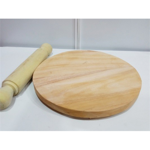 Wooden Rolling Pin 30cm 0026 Round Board Set