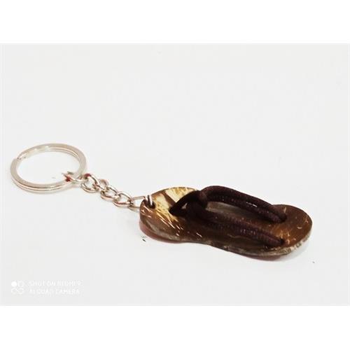 Coconut shell Key Tag (slippers)