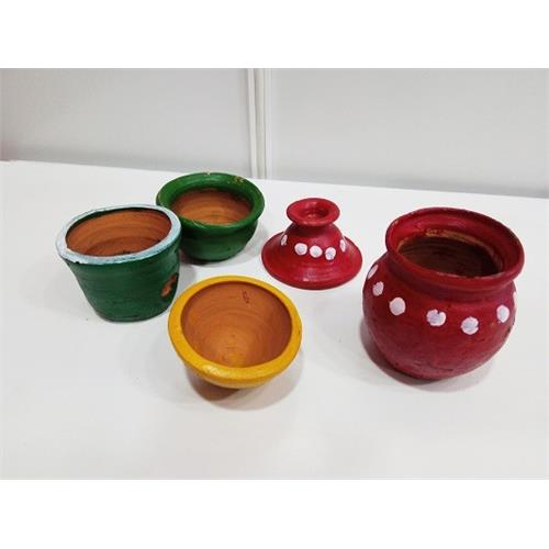 5 Pieces Cooking Kids Kitchen Set Cooker Set Toy Gift clay pot