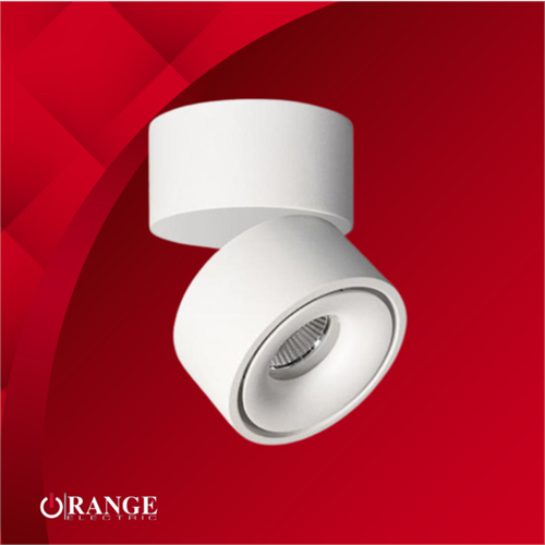 Orange 12W Surface Mounted Down Light - White