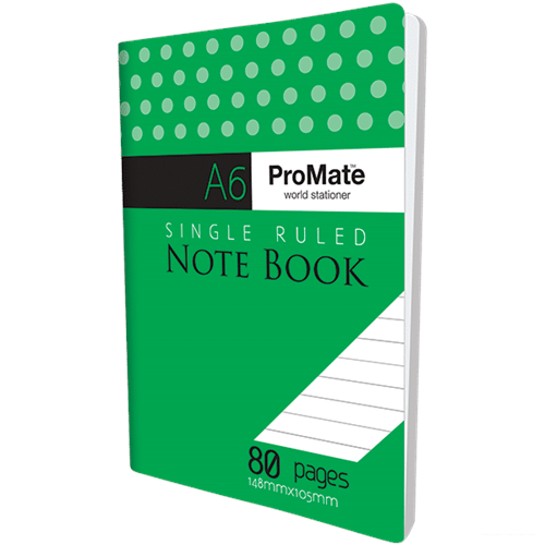 PROMATE A6 NOTE BOOK SINGLE 80P