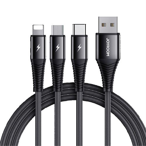 3in1 charging cable 1.2M lightning+typec+ micro