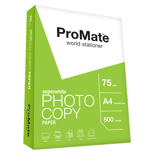 ProMate Photocopy Paper 75GSM A4 500 Sheets Pack