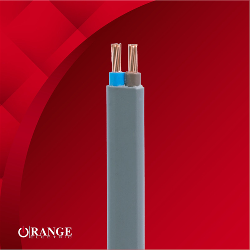 Orange 7/1.70mm Cu/PVC/PVC (16mm2) Flat Twin Cable