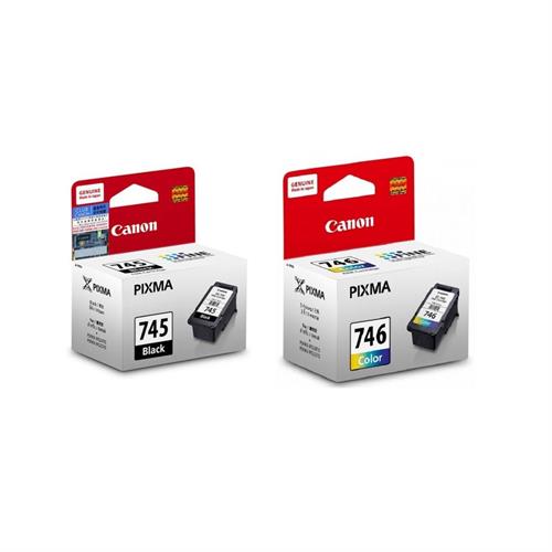 Canon 745 Black Cartridge 0026 746 Colour Cartridge Combo Pack