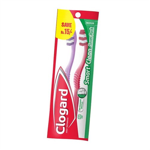 Clogard Smart Clean Toothbrush Twin Pack Save Rs.15/=