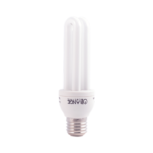 ORANGE Compact Flourecent Light Bulb 9W CFL U Type -Edison Screw E27 Daylight 6500K