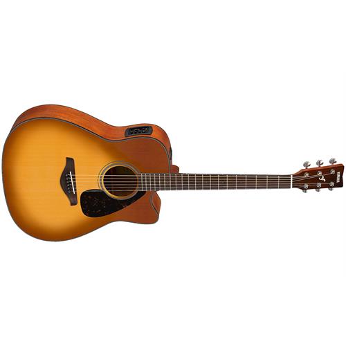 Yamaha Acoustic Guitar FGX800 Sand Sunburst SEMI