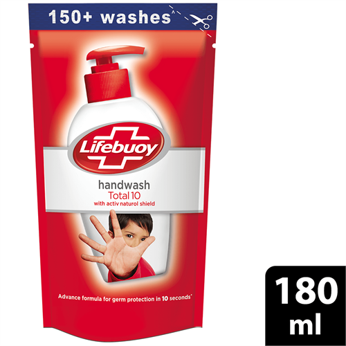Lifebuoy Hand wash Total 10 Pouch 180ml - UL