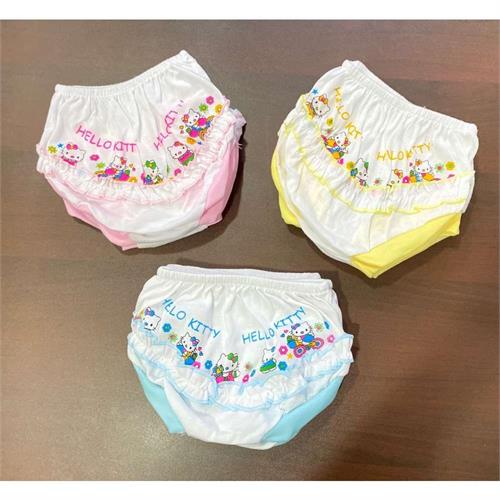 Baby Panties White Printed 3pcs in 1 Pack