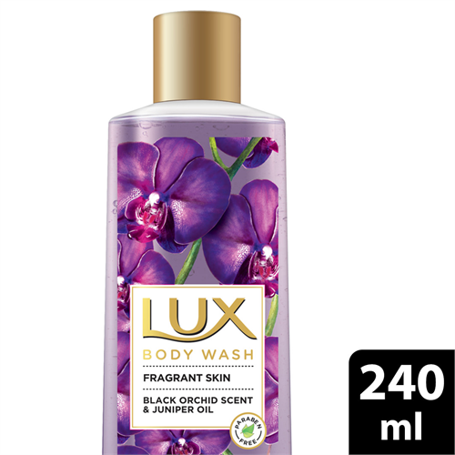 Lux Fragrant Skin Black Orchid Scent and Juniper Oil Bodywash 240ml - UL