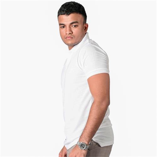 Men's Premium Polo T - White-Large