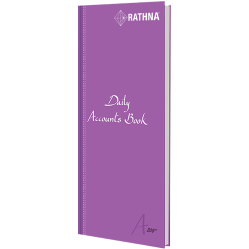 RATHNA DAILY ACCOUNTS BOOK A4 LONG 200P PM000070