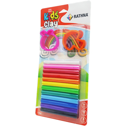 RATHNA KIDZ CLAY STICKS AND MOLDS 12 - COLOR 110G PM000106