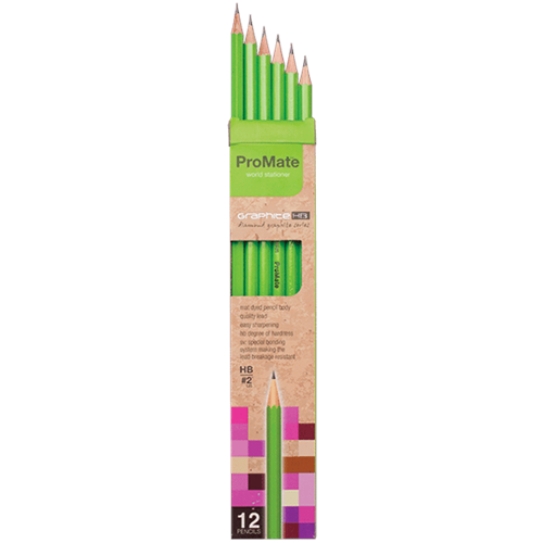 PROMATE HB PENCIL 12 PCS PACK PM00004