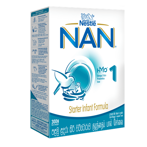 Nestle NAN 1 HMO Starter Infant Formula with Iron Birth to 6 months, 300g Bag in Box Pack