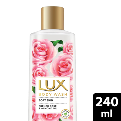 Lux Soft Skin French Rose and Almond oil Bodywash 240ml - UL