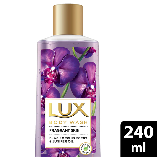 Lux Fragrant Skin Black Orchid Scent and Juniper Oil Bodywash 240ml - 94010234