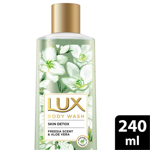 Lux Skin Detox Freesia Scent and Aloe Vera Bodywash 240ml - UL