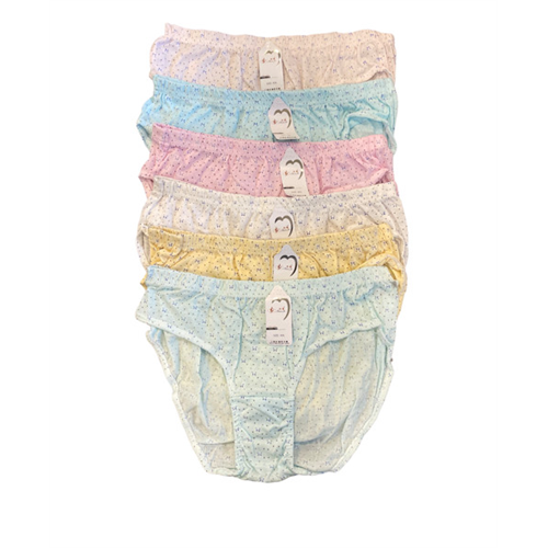 Ladies Panties Colored Pants 100% Cotton 10pcs in 1 Pack