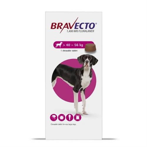 Bravecto 1400mg (40KG - 56Kg) For Dogs