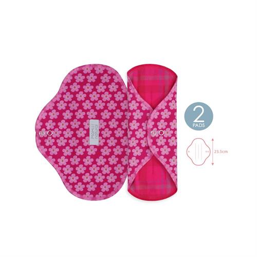 WASHABLE 0026 REUSABLE SANITARY PADS -Medium - 02 Pads